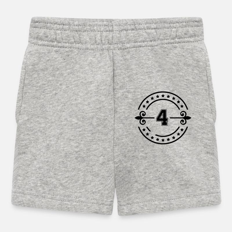 4 - Baby Shorts - Grau meliert