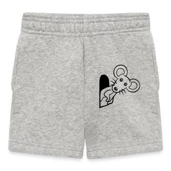 Trou de souris Trou de souris Trou de souris Peeps Mignon Drôle Bande dessinée - Short Bébé - gris chiné - Devant