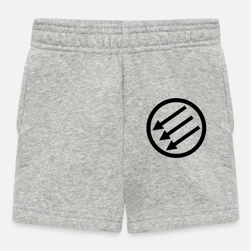 Järnfronten / Eiserne Front / Iron Front - Baby Shorts - Grau meliert