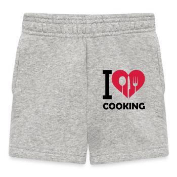 i love cooking 02 - Baby Shorts - Grau meliert - Vorne