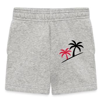 Palmen Symbol Strand - Baby Shorts - Grau meliert - Vorne