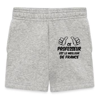 MEILLEUR PROFESSEUR - Short Bébé - gris chiné - Devant