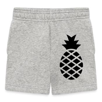 Ananas - Short Bébé - gris chiné - Devant