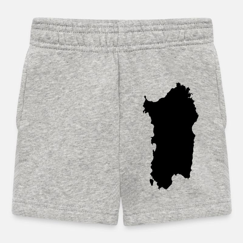 Sardaigne - Short Bébé - gris chiné