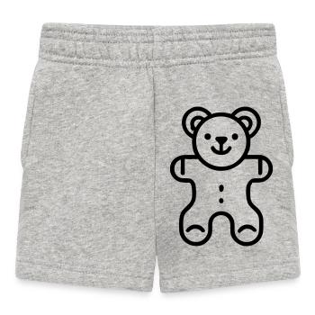 Bear - Baby Shorts - heather grey - Front