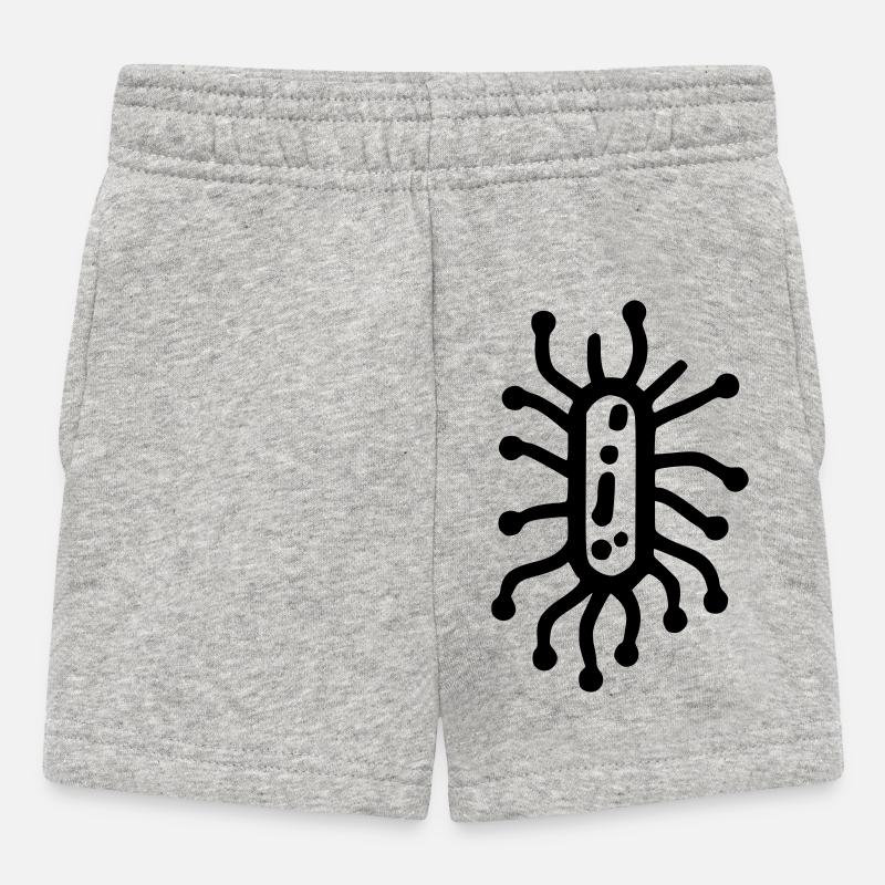 Bakterien - Baby Shorts - Grau meliert