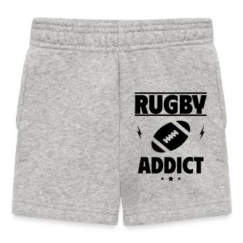 Accro au rugby - Short Bébé - gris chiné - Devant