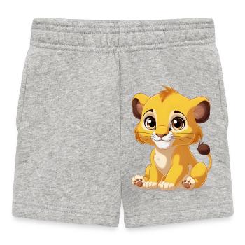 Bébé lion - Short Bébé - gris chiné - Devant