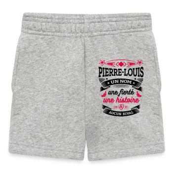 PIERRE-LOUIS UN NOM UNE FIERTÉ AUCUN RIVAL - Short Bébé - gris chiné - Devant