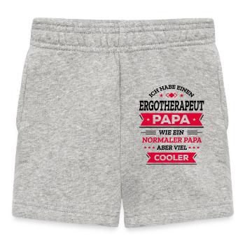 ERGOTHERAPEUT PAPA: COOLER VATERTAG GEBURTSTAG - Baby Shorts - Grau meliert - Vorne