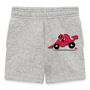 voiture de course - Short Bébé - gris chiné - Devant