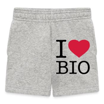 J’ADORE BIO - Short Bébé - gris chiné - Devant