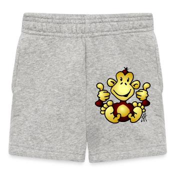 Singe - Short Bébé - gris chiné - Devant