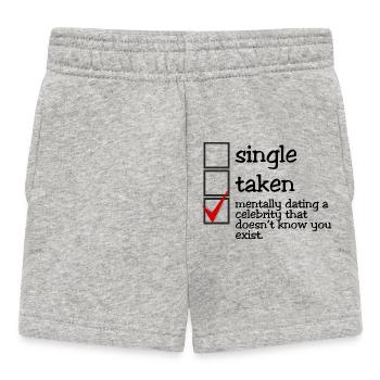 Mentally dating a celebrity - Baby Shorts - Grau meliert - Vorne