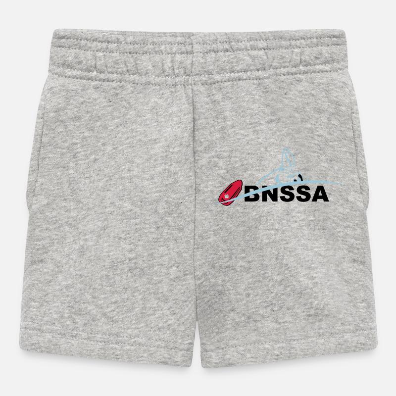 BNSSA sauvetage aquatique - Short Bébé - gris chiné