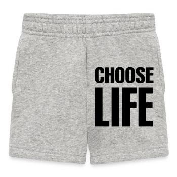 Choisissez la vie - Short Bébé - gris chiné - Devant
