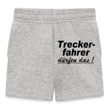 Traktor , Trecker , Trecker , Treckerfahrer(25) - Baby Shorts - Grau meliert - Vorne