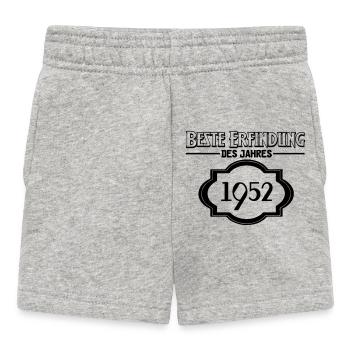 Beste Erfindung des Jahres 1952 Geschenk - Baby Shorts - Grau meliert - Vorne