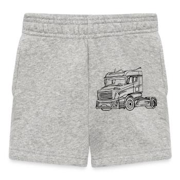Camion Brummi - Short Bébé - gris chiné - Devant