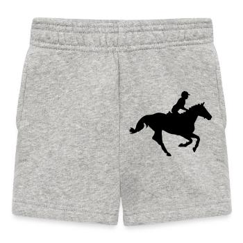 Horse sport - Short Bébé - gris chiné - Devant