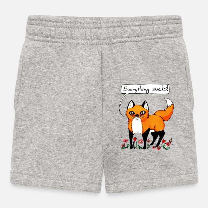 Everything sucks - Short Bébé - gris chiné