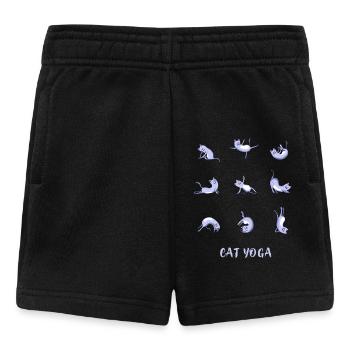 Katze yoga om Meditation Sport Workout Spiritual - Baby Shorts - Schwarz - Vorne