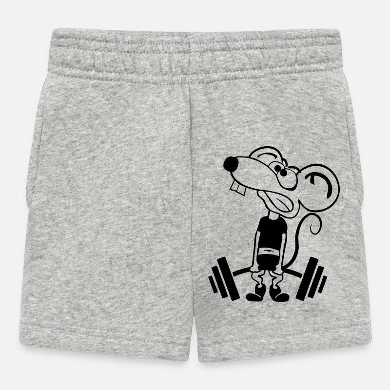 Pump Maus kontur 1c - Short Bébé - gris chiné