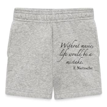 music - Baby Shorts - heather grey - Front