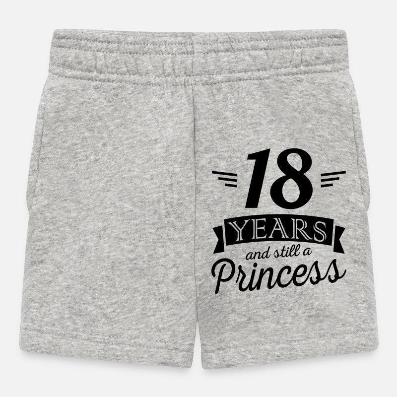 18 ans et encore une princesse - Short Bébé - gris chiné