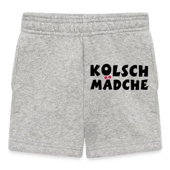 Kölsch Mädche - Ein Mädchen aus Köln - Baby Shorts - Grau meliert - Vorne