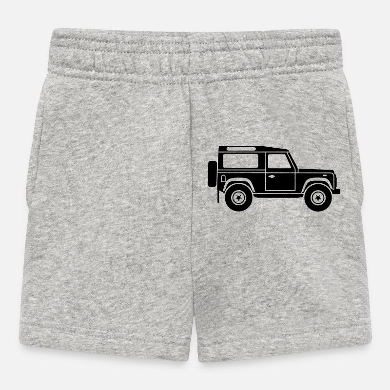 Defender D90 NEU - Baby Shorts - Grau meliert