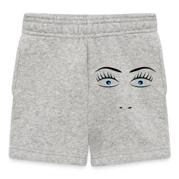 2541614 15417884 eye - Baby Shorts - heather grey - Front