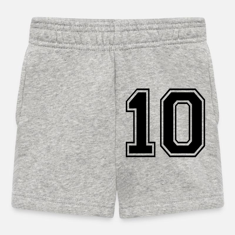 Numéro 10 - Short Bébé - gris chiné