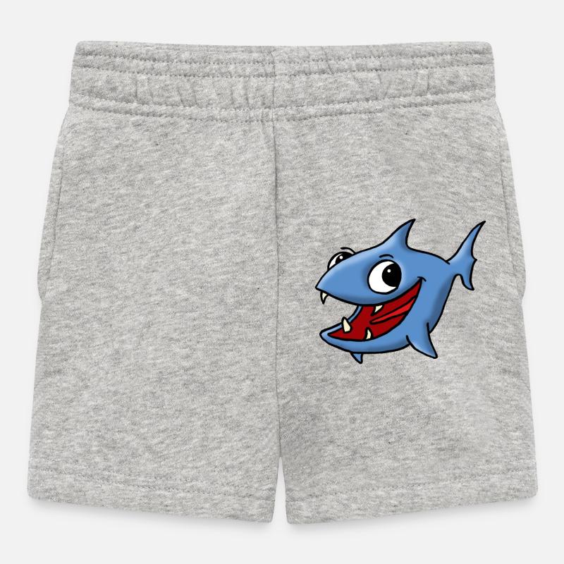 Blue Fish - Short Bébé - gris chiné