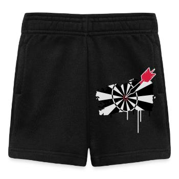 Jeu de fléchettes avec des fléchettes - Short Bébé - noir - Devant