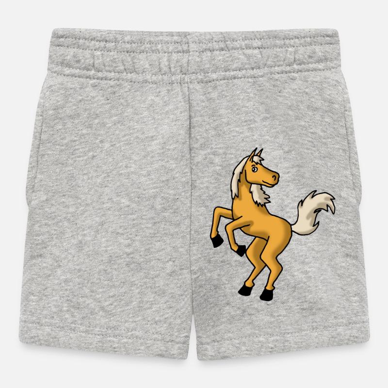 hippiques - Short Bébé - gris chiné