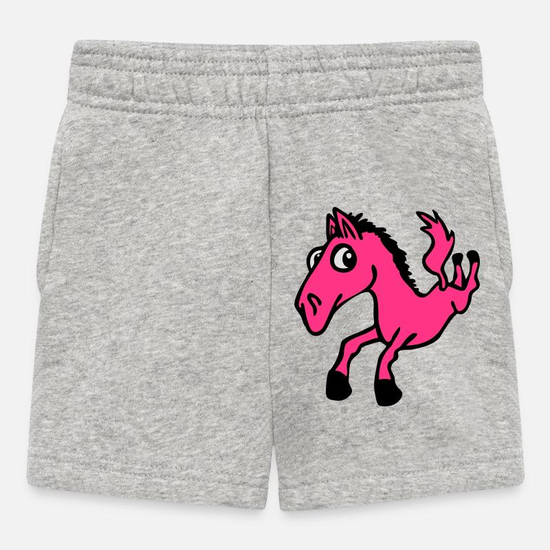 Cheval Crass - Short Bébé - gris chiné
