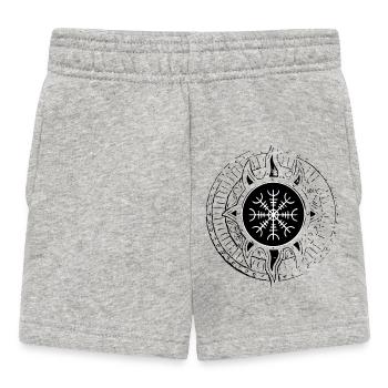 Aegishjalmur Helm blanc Ægir - Short Bébé - gris chiné - Devant
