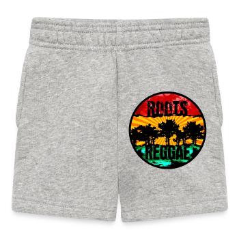 Reggae Roots Sunset Design - Short Bébé - gris chiné - Devant