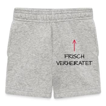 Frisch verheiratet Flitterwochen Hochzeitsreise - Baby Shorts - Grau meliert - Vorne