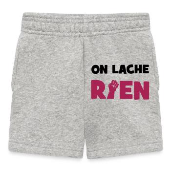 On lâche rien ! - Short Bébé - gris chiné - Devant