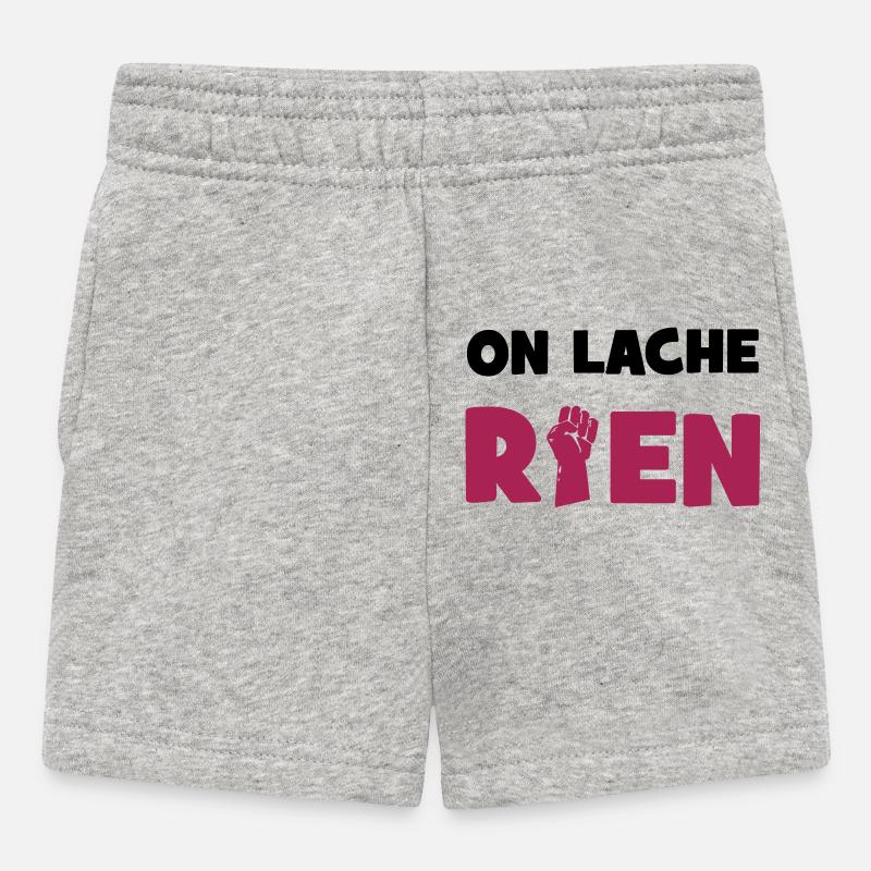 On lâche rien ! - Short Bébé - gris chiné