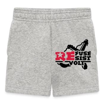 rebel - Baby Shorts - heather grey - Front