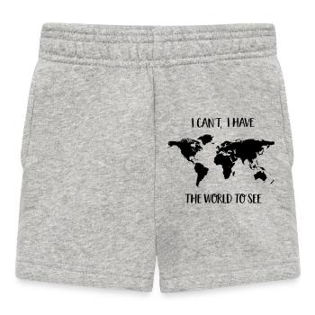 travel - Baby Shorts - heather grey - Front