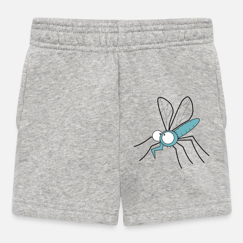 moustique piqûre de peste de moustique - Short Bébé - gris chiné
