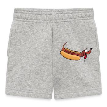 Heißer Hund - Baby Shorts - Grau meliert - Vorne