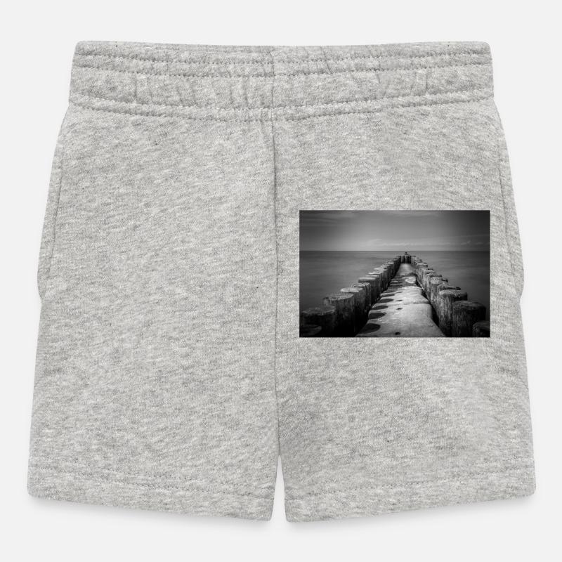 Brise-lames à Ahrenshoop - Short Bébé - gris chiné