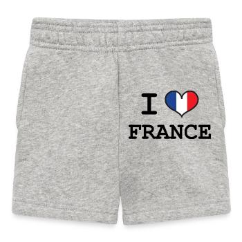 I love the France - Baby Shorts - heather grey - Front