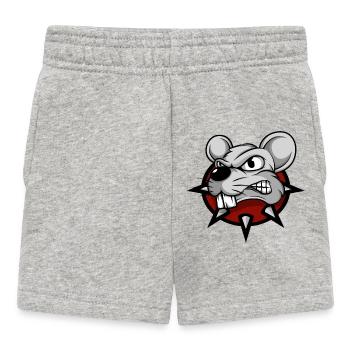 Mouse mice mousy little mice rat pet animal - Baby Shorts - heather grey - Front