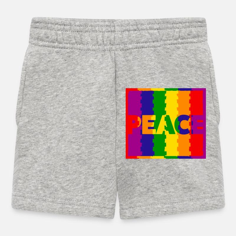 paix - Short Bébé - gris chiné